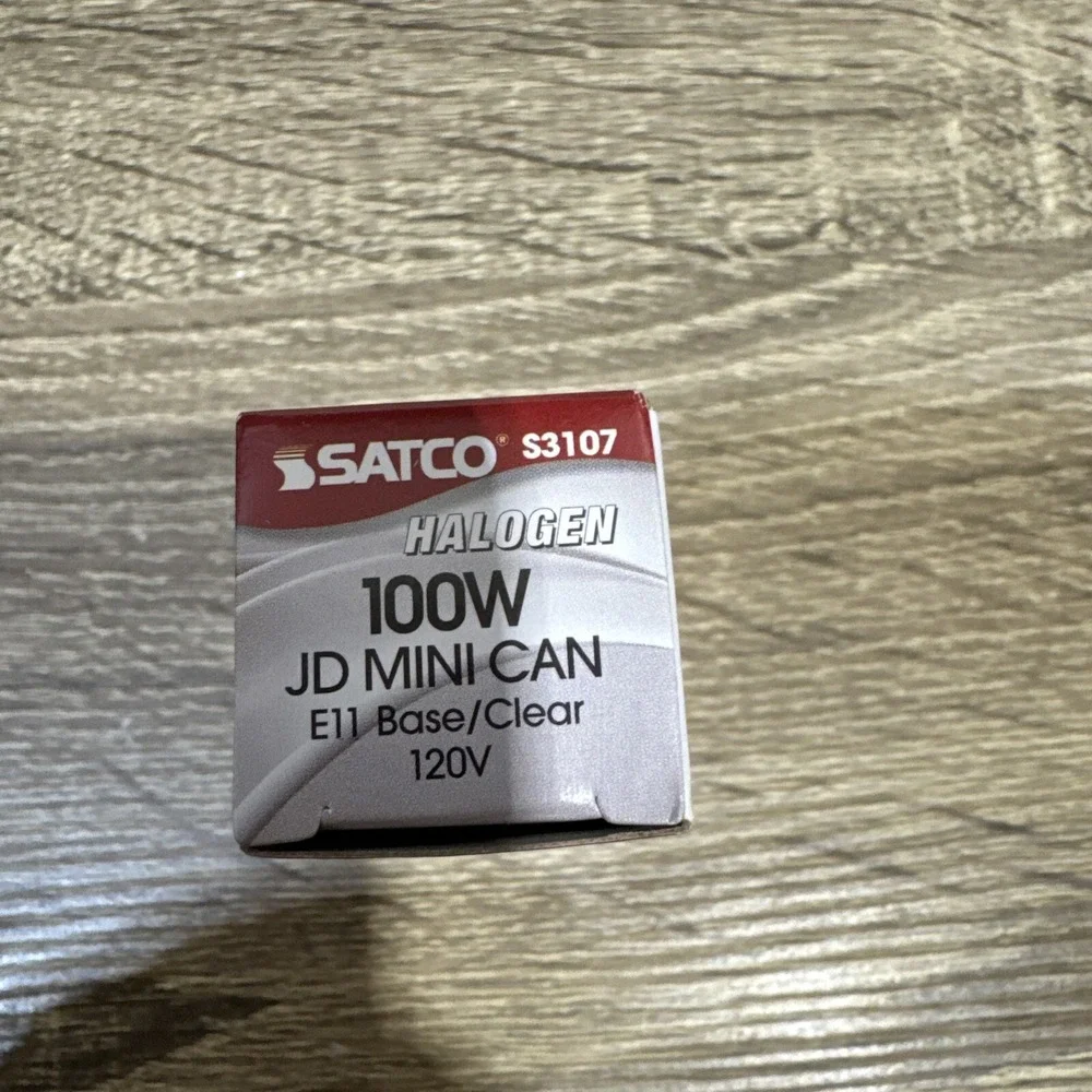 Satco S3107 120V 100W T4 E11 Base Light Clear Bulb US SELLER HTF